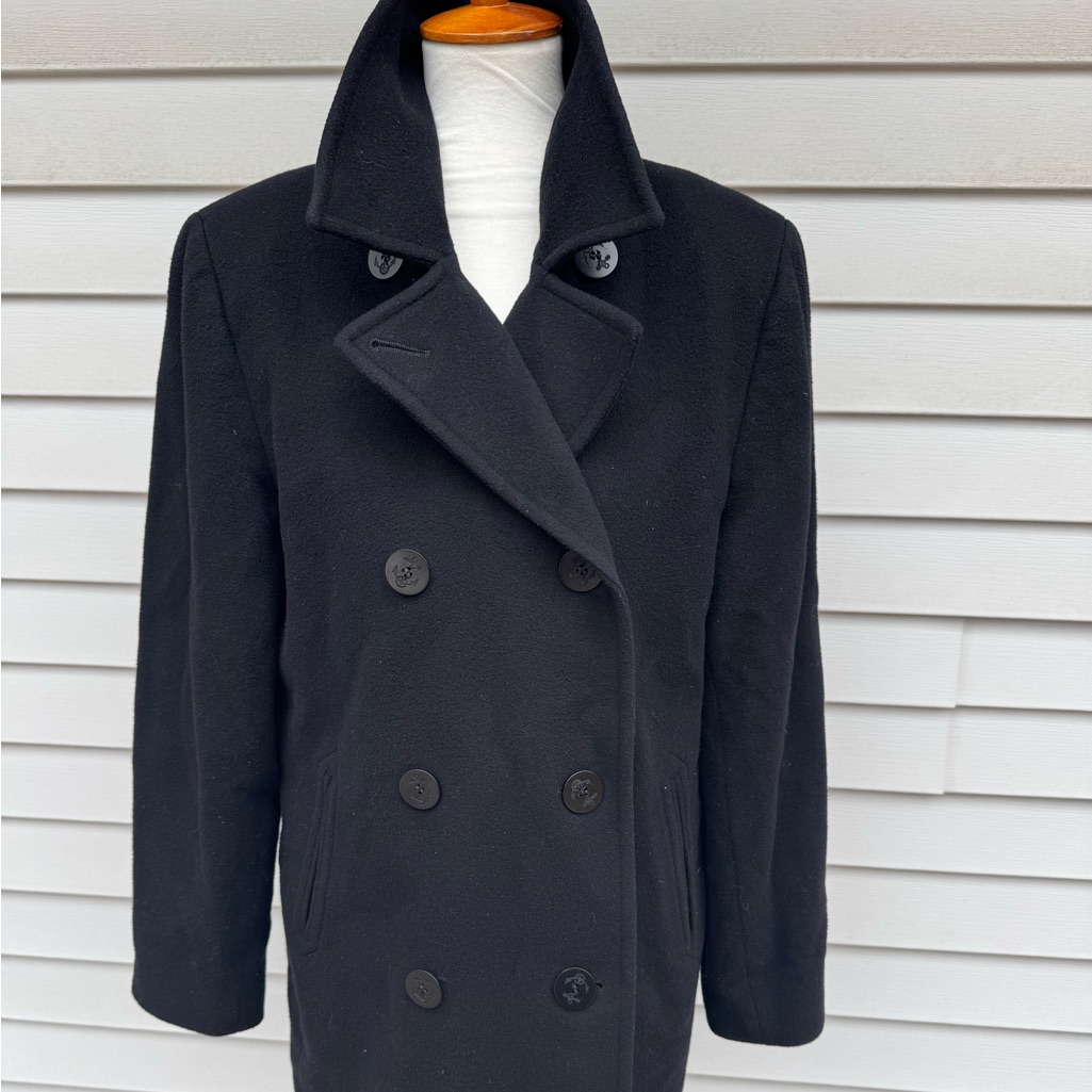Ll Bean Peacoat Size 16 Coat Jacket Wool L.L. Bean